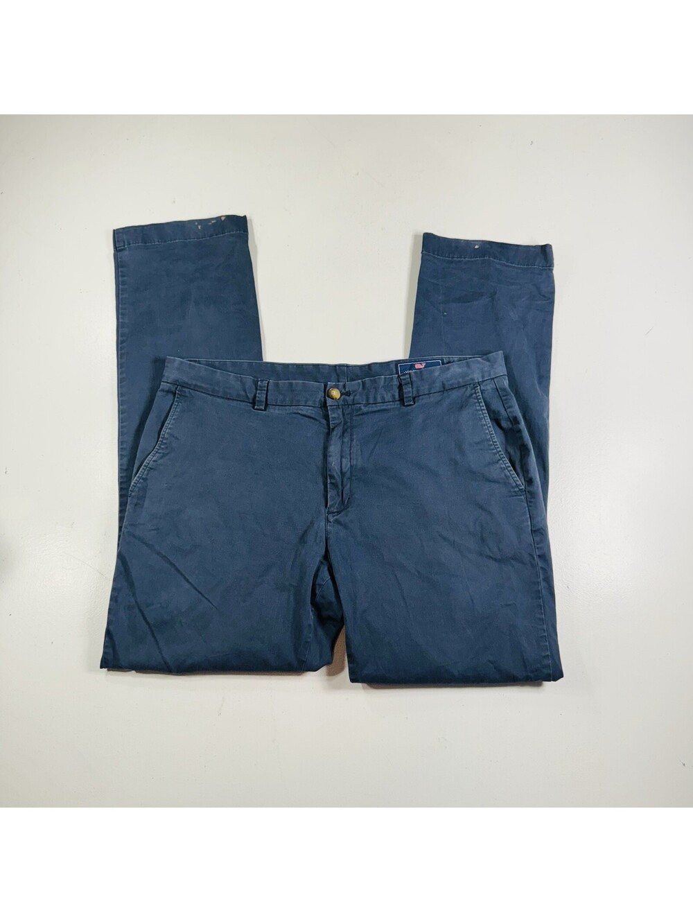 Vineyard Vines Chino Pants Navy Blue Flat Front Men’s Size 36x34